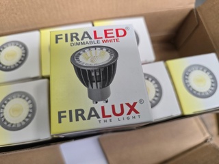 Ca. 100x Led spot 6,5w GU10 Firalux, MD-20640-GU-DW